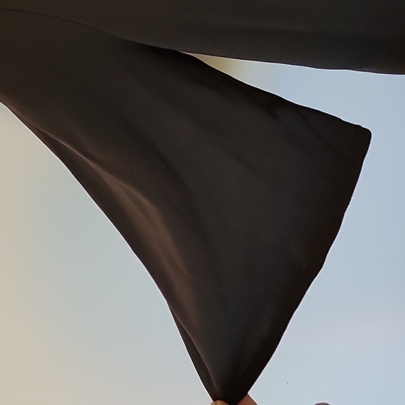 Ann Taylor swing crop sweater in chocolate brown, size Medium,  drape front - Picture 3 of 5